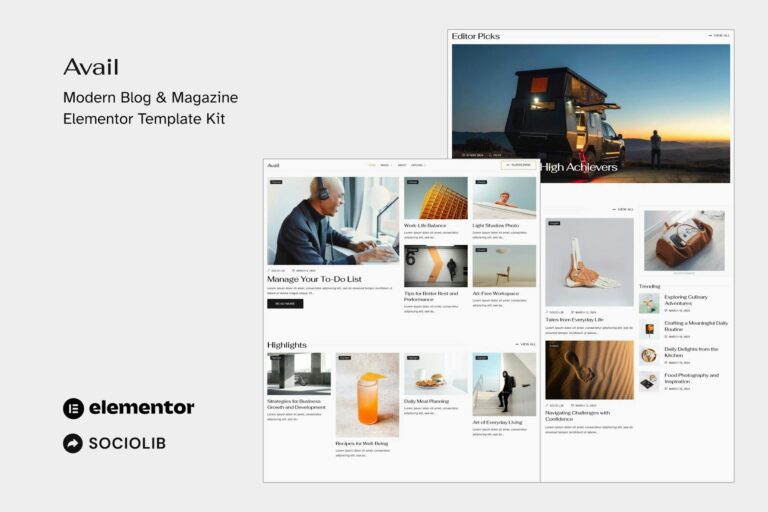 Maglobe - Magazine & News Elementor Template Kit